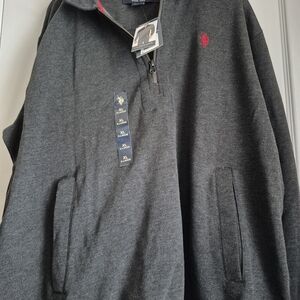 U.S. Polo Assn. Charcoal Half-Zip Pullover